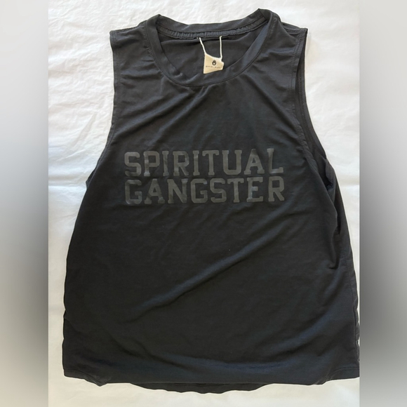 Spiritual Gangster | Black Logo Muscle Tank | XS | EUC - Picture 1 of 4
